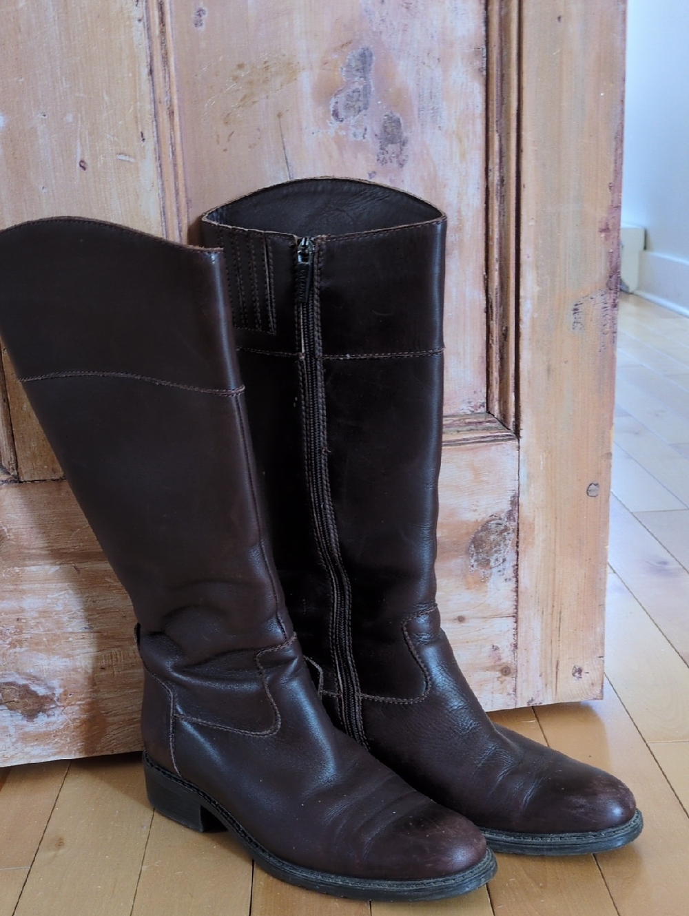 Valdini Classic Tall Brown Leather Riding Boots